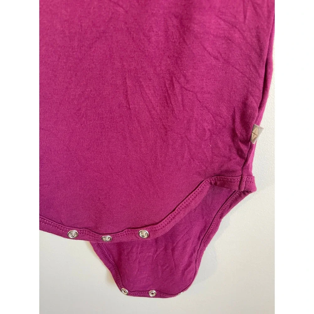Kyte Baby Long Sleeve Bamboo Bodysuit Magenta 12-18M